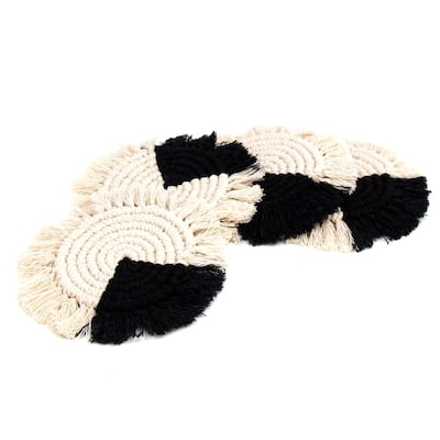 Macrame Coasters, Set of 4