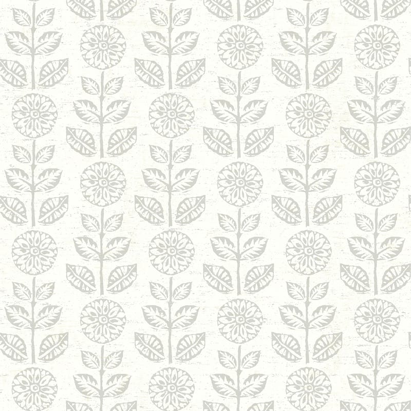 Flowers Gates Dolly Black Floral 33' L X 20.5 W Wallpaper Roll
