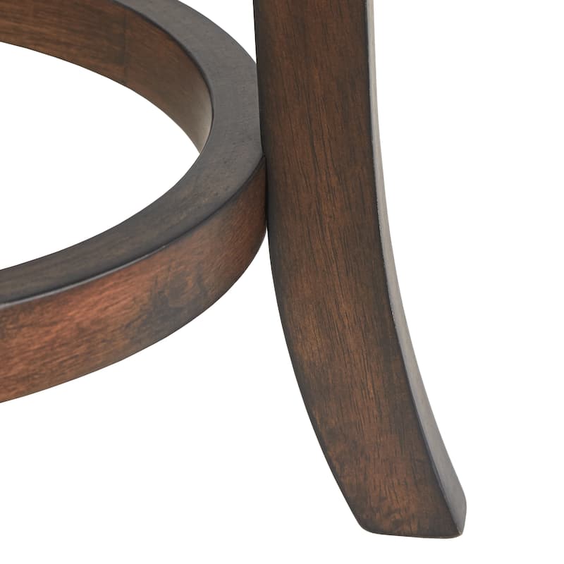 Simple Living French Country 24-inch Solid Wood Counter Height Swivel Bar Stool