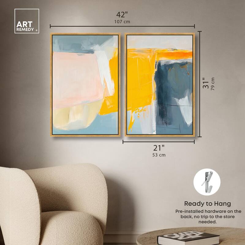 Skyward Radiance II Canvas Set of 2 by Art Remedy