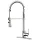 preview thumbnail 4 of 29, UltraFaucets Euro Collection Spring Spout Kitchen Faucet With Pull-Down Spray