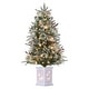 preview thumbnail 6 of 4, 3 Ft Prelit Premium Snow Flocked Artificial Christmas Tree
