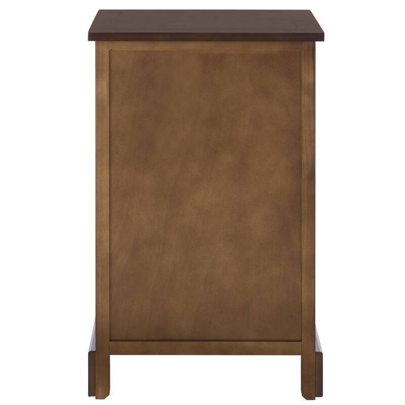 SAFAVIEH Alverta Red Storage Side Table - 15.9" x 13" x 27.6" - 16"W x 13"D x 26"H