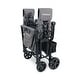preview thumbnail 5 of 8, W4 Elite Quad Stroller Wagon-Charcoal Gray
