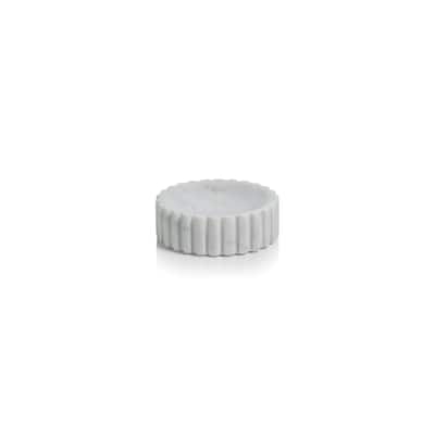 Calabria Fluted Marble Soap Dish - White