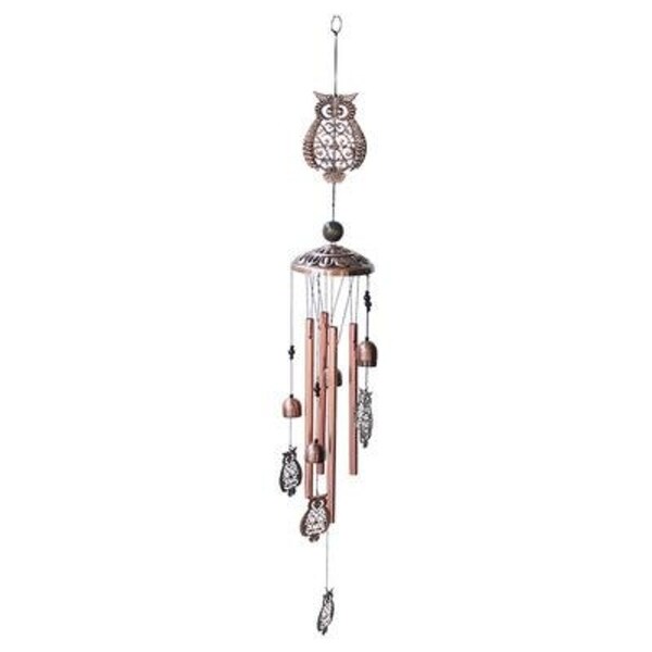 Owl Bronze Wind Chimes