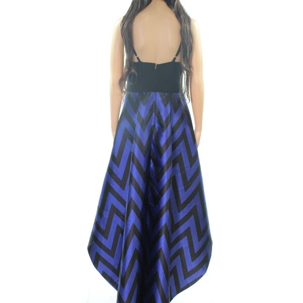 black printed gown