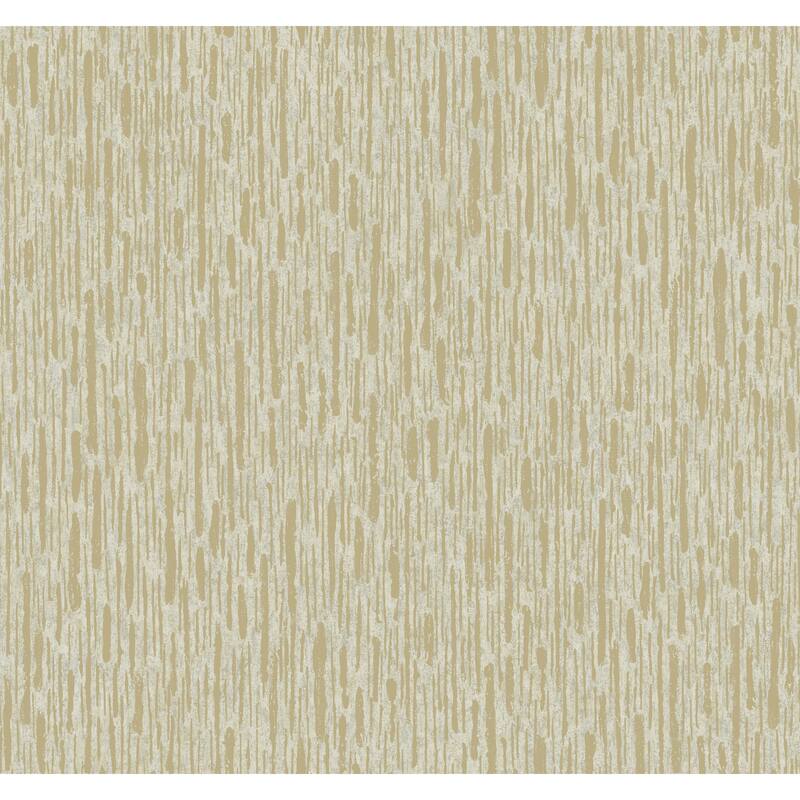 Fargo, Metallic Cascade 26.9' L X 27" W, Wallpaper Roll - Neutrals & Gold