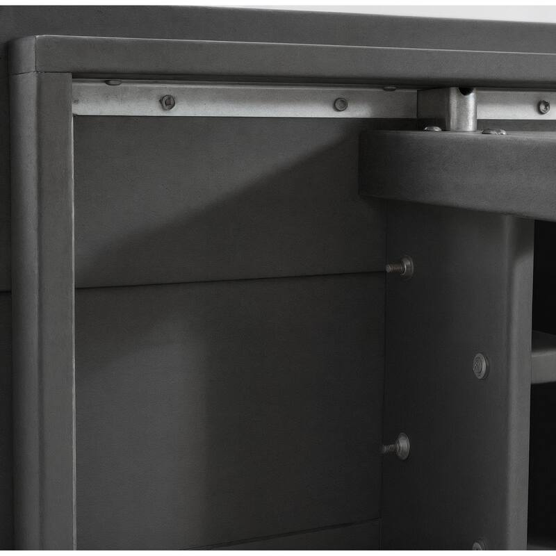 67" HDPE Outdoor Dining & Meeting Table, Weather-Resistant, Seats 6, Space-Saving Chair Slide-In