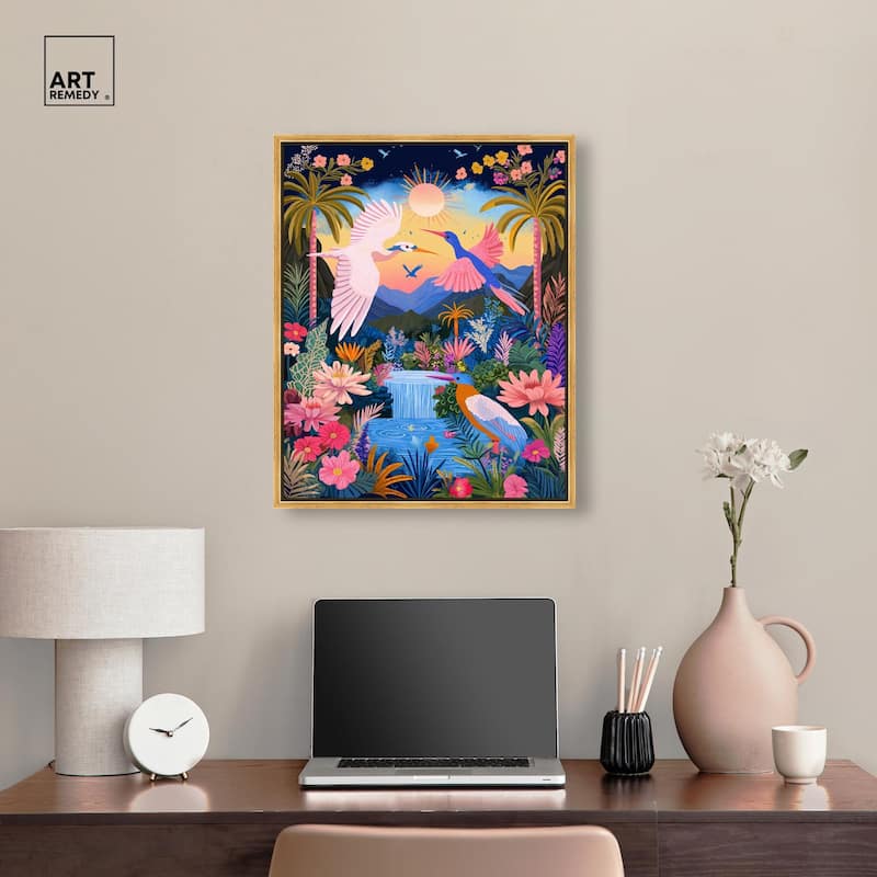 Waterfall Haven Canvas by Art Remedy