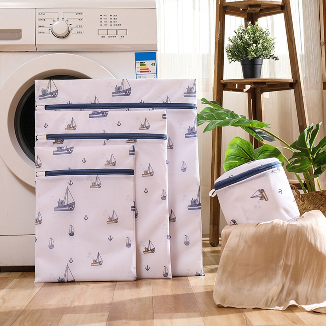Wash Bag EcoFriendly Unique Pattern Polyester Thickened Underwear Garment  Bag For Home - no
