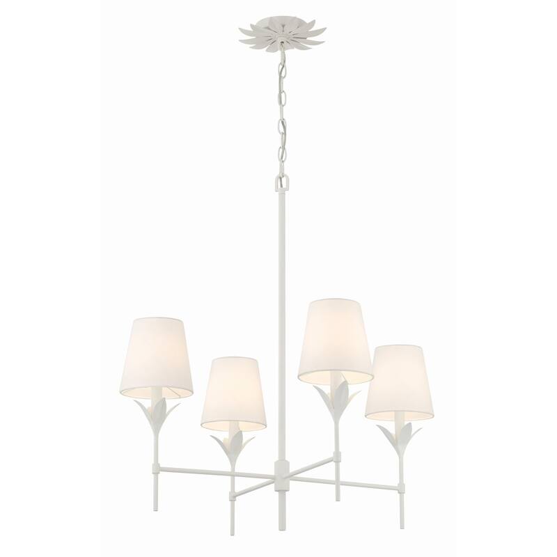 Crystorama Lighting Group 534 Broche 4 Light 28" Wide Chandelier with
