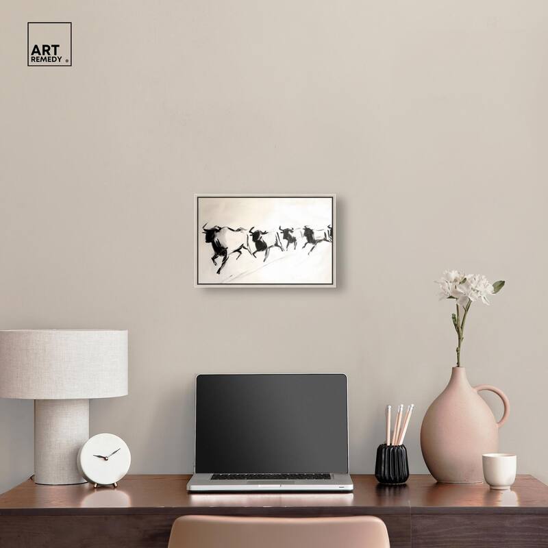Bovine II Canvas by Art Remedy