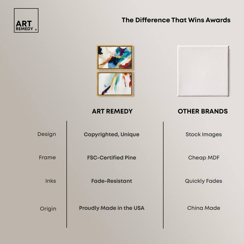 Vibrant Palette II Canvas Set of 2 by Art Remedy
