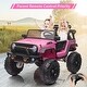 preview thumbnail 7 of 32, 24V Kids Ride-On Truck with Remote Control, 19.7" Seat Width 2-Seater Electric Toy