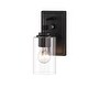 preview thumbnail 14 of 16, Minka Lavery Binsy - 1 Light Bath Vanity in Coal Finish