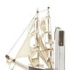 preview thumbnail 20 of 20, White Wood Sail Boat Decorative Bookends with Real Boat Rigging and Gold Corners (Set of 2)