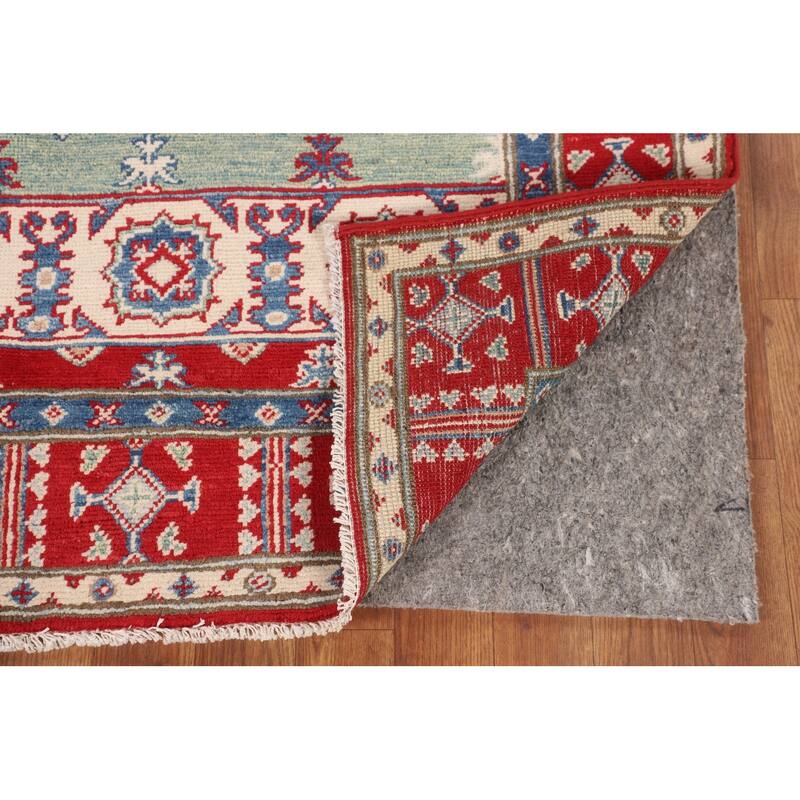 Kazak Oriental Foyer Rug Handmade Bedroom Wool Carpet - 3'5" x 4'10"
