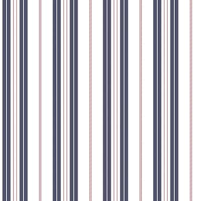 Galerie Wallcoverings Deauville 2 Two-colored Stripe Non-woven Matte Wallpaper Roll