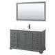Option Dark Gray / White Quartz Top / Matte Black