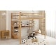 preview thumbnail 6 of 26, Modern Design Full Size Loft Bed with Built-in Ladder,Metal Desk and Shelves