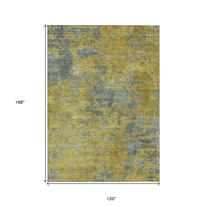 HomeRoots Abstract Transitional Rectangle Outdoor Rug