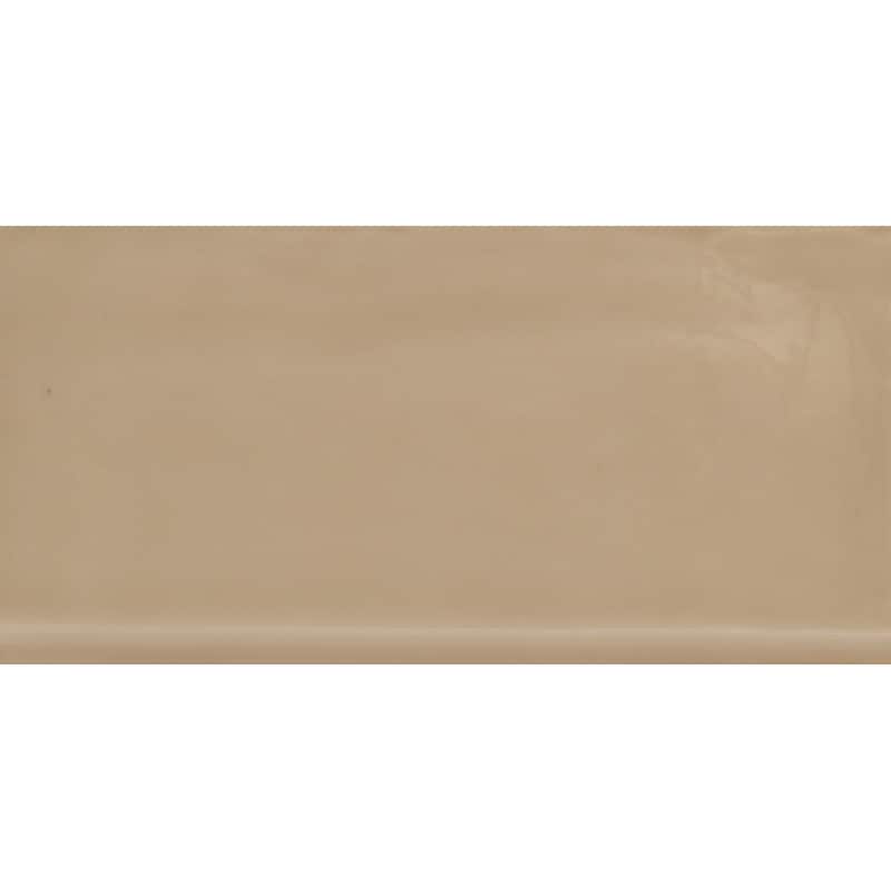 Daltile Artigiano 6" x 3" Ceramic Bullnose Trim (Sold By the Piece) - Tremiti Sand
