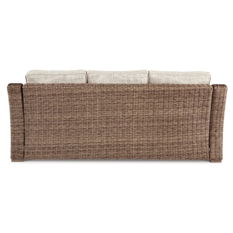 Signature Design by Ashley Beachcroft Outdoor Sofa with Cushion - 82.25" W x 37.75" D x 34.63" H