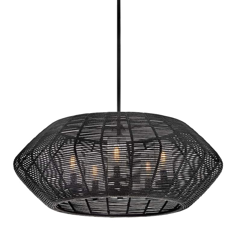 Hinkley Lighting 10385 Luca 5 Light 28" Wide Lisa McDennon Open Air - Black