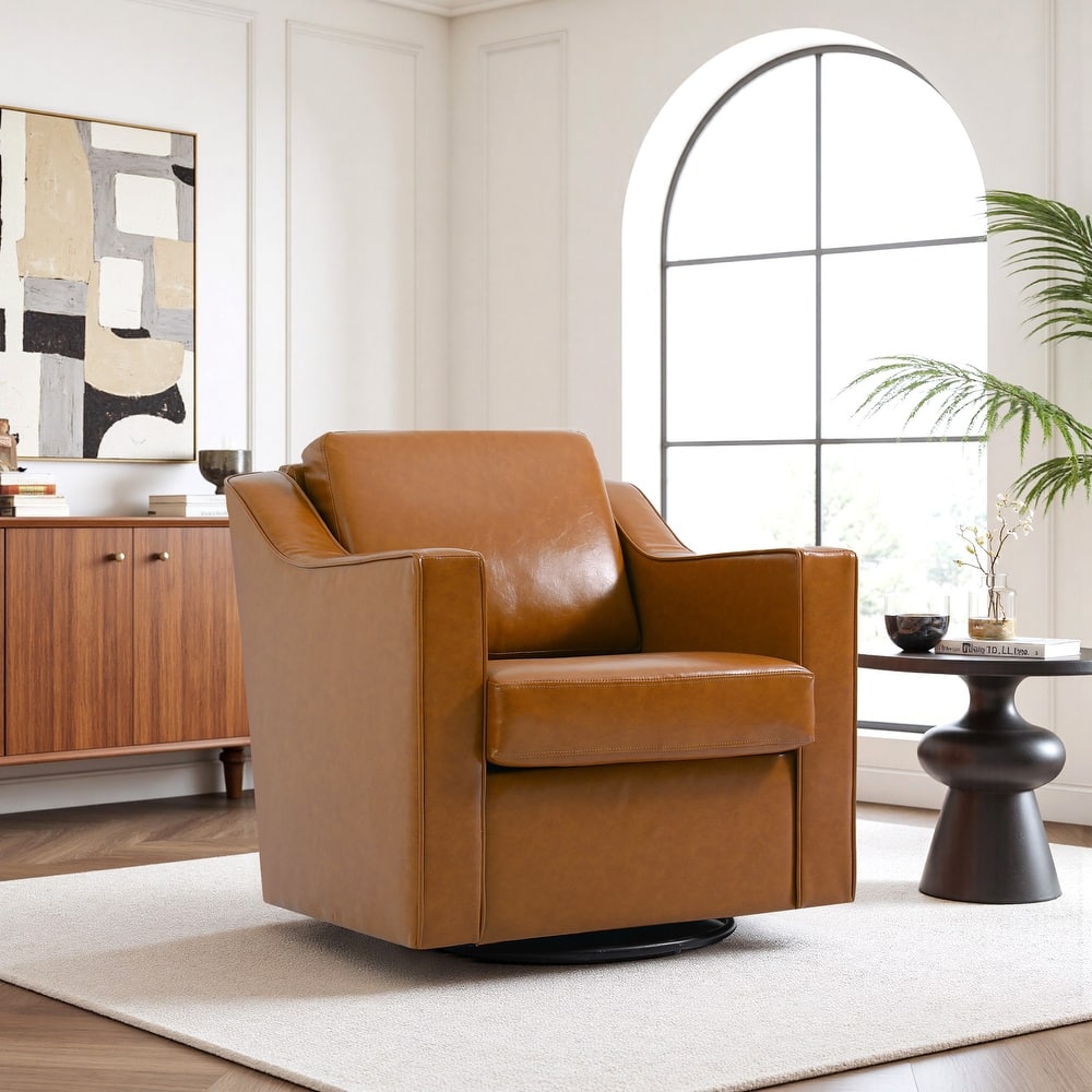 Modern 30.5" W Swivel Armchair Accent chair