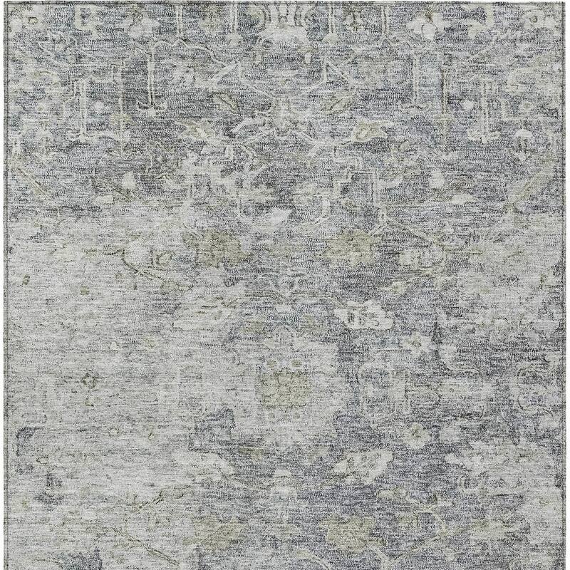 HomeRoots Oriental Traditional Rectangle Outdoor Rug