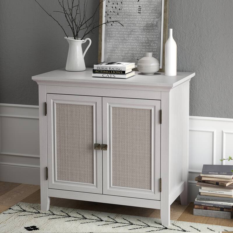 2 Door Rattan Storage Cabinet