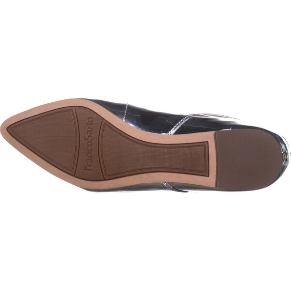 franco sarto silver flats