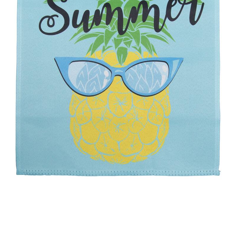 Hello Summer Pineapple Outdoor Garden Flag - 12.5" x 18"