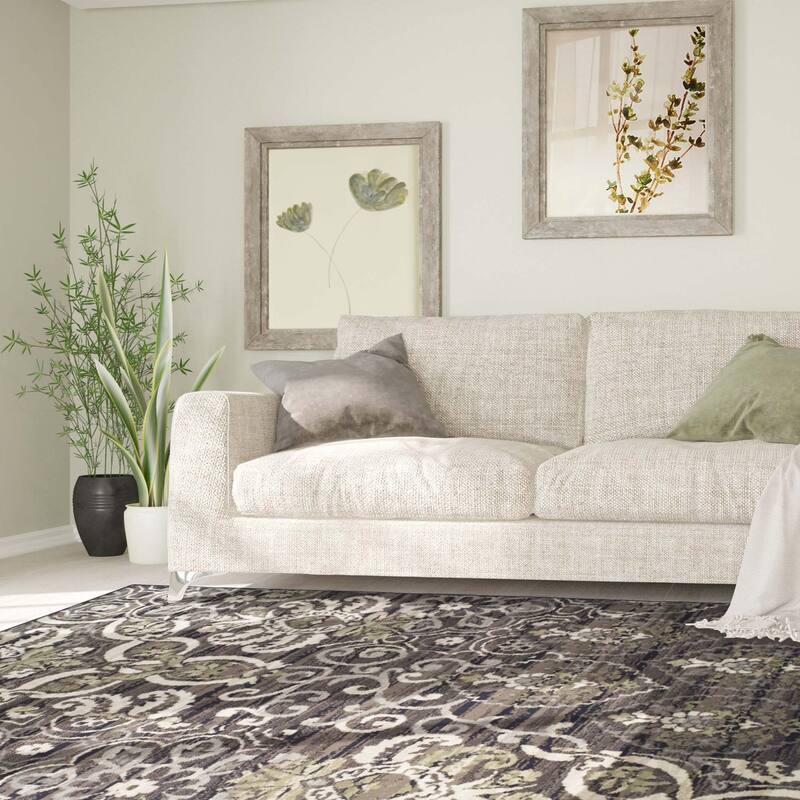 Superior Caldwell Modern Floral Damask Indoor Runner or Area Rug