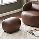 preview thumbnail 60 of 112, KINWELL 23" Wide Faux Leather Upholstered Ottoman Footrest, PU Entryway Footstool