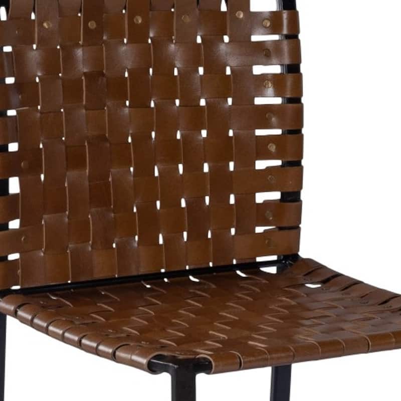 17-inch Faux Leather Side Chair for Living Room and Office - 19” x 17” x 33.25”