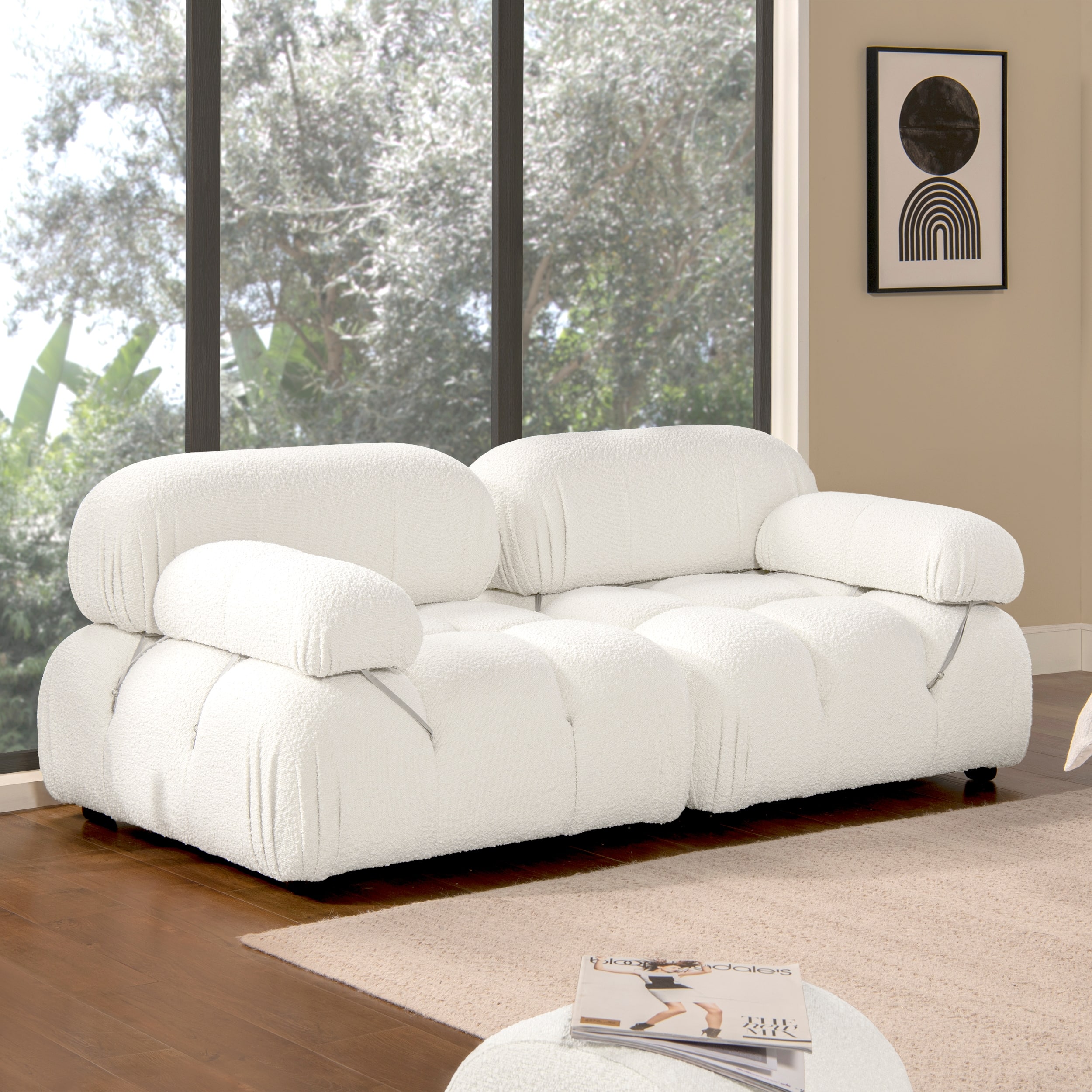 Option Ivory White Boucle