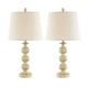 preview thumbnail 2 of 4, GetLedel 26-inch Rustic Table Lamp Set of 2 Bedside Lamp Sets for Bedroom Living Room Office