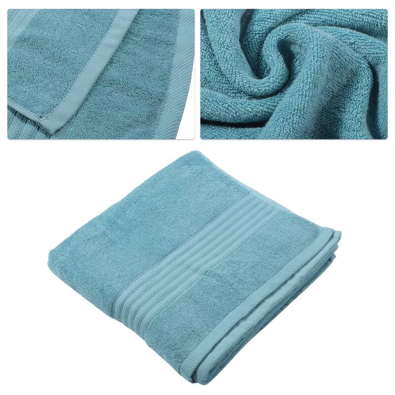 1pc Soft Absorbent Cotton Bath Towel for Bathroom 55.12"x27.17"