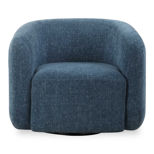 slide 2 of 10, Uttermost Junie Blue Swivel Barrel Chair