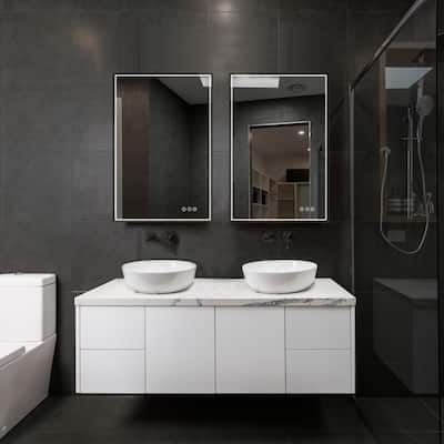 Fogless Color and Brightness Adjustable LED Mirror