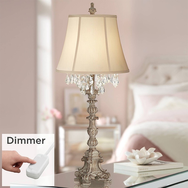 Traditional Table Lamps 34 Tall Antique White with Dimmer for Bedroom 14 x 34 Bed Bath Beyond 39983641