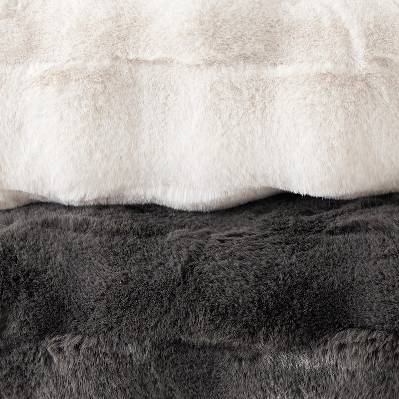 Madison Park Camille Faux Fur Throw