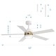 preview thumbnail 33 of 47, Airsurfer 52 in. Integrated LED Indoor Ceiling Fans with Light and Remote Control Included