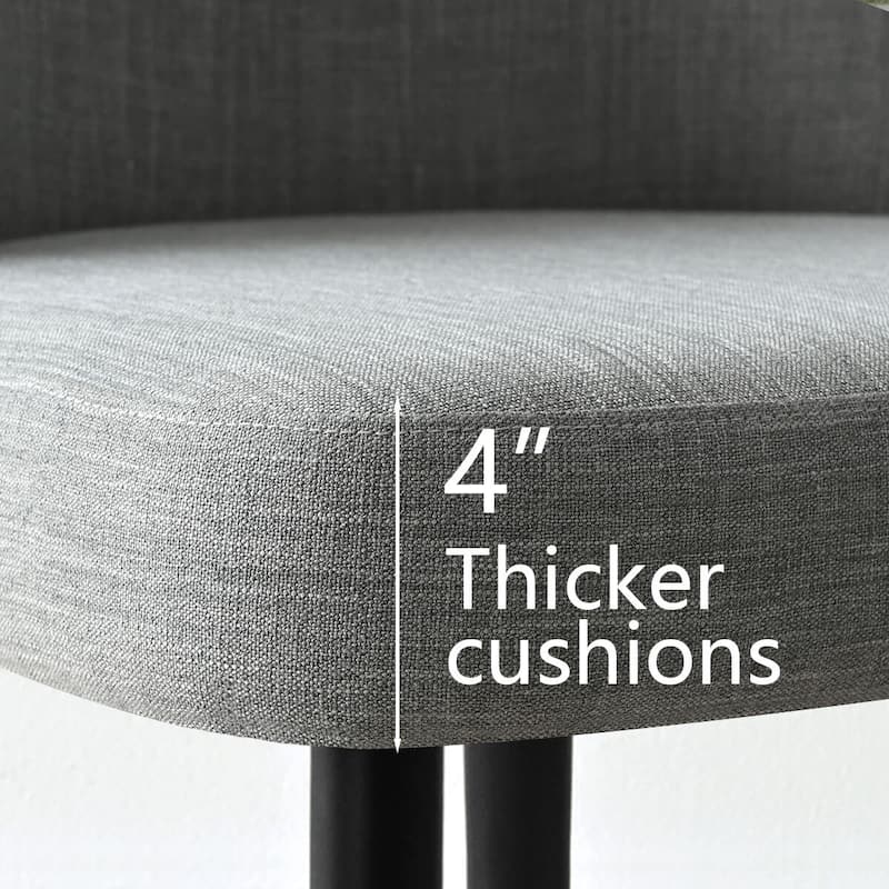 Linen Upholstered Dining Chair(Set of 2)