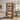 71" Wood Tall Room Divider with Open Storage Shelves, Freestanding Room Separator, Display Shelf, Wall Partition