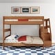 preview thumbnail 16 of 22, Max and Lily Modern Farmhouse Queen Over Queen Bunk Bed With Staircase