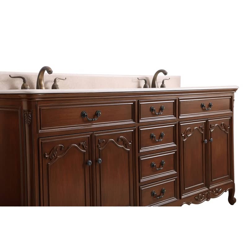 72" Double Bathroom Vanity Sink