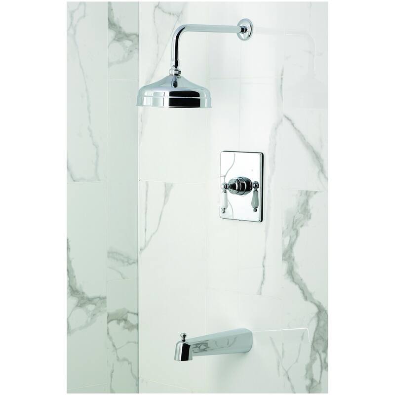 Kingston Brass KB634.PL Victorian Tub and Shower Trim Package with 1.8